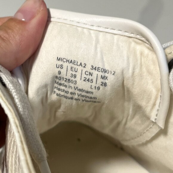 Calvin Klein White Snakeskin Michaela 2 Sneakers – Size 9 - Picture 13 of 15